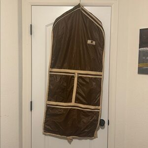 Vintage United Airlines Brown Garment Bag
